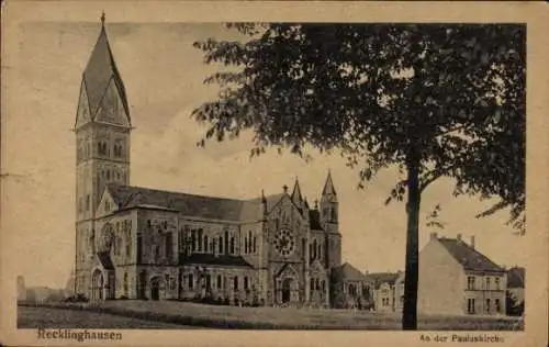 Ak Recklinghausen in im Ruhrgebiet, Pauluskirche