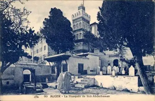 Ak Algier Algerisches Algier, Die Moschee von Sidi Abderhaman