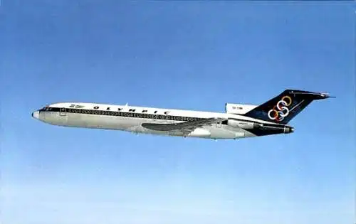 Ak Griechisches Passagierflugzeug, Olympic Airways, Boeing 727 200