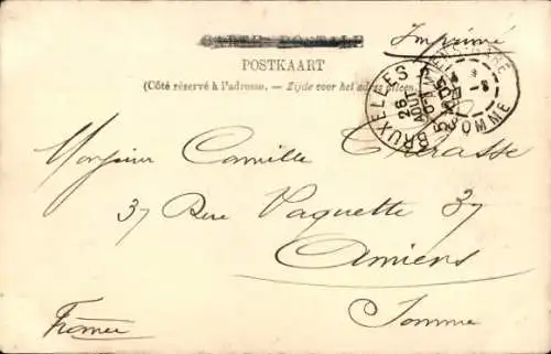 Ak Prinz Albert von Belgien, Portrait im Profil, Uniform