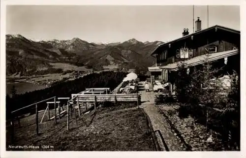 Ak Tegernsee in Oberbayern, Berg Neureuth, Neureuth Haus, Terrasse