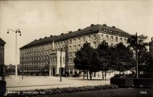 Ak Duisburg im Ruhrgebiet, Duisburger Hof