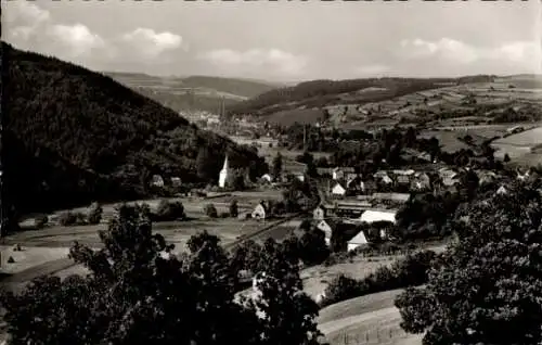 Ak Blumenthal Hellenthal in der Eifel, Gesamtansicht des Ortes