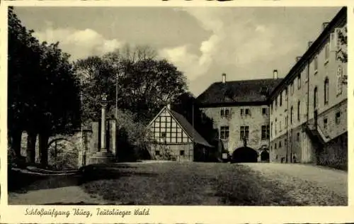 Ak Bad Iburg am Teutoburger Wald, Schlossaufgang