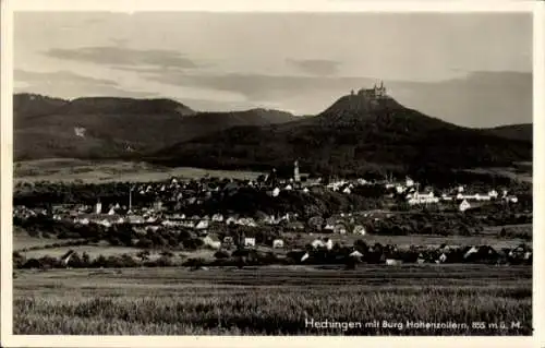 Ak Hechingen im Zollernalbkreis, Gesamtansicht, Burg Hohenzollern