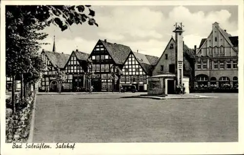 Ak Bad Salzuflen, Salzhof, Marktplatz