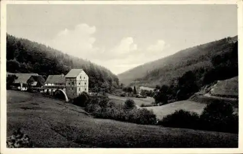 Ak Oberhöllgrund Strümpfelbrunn Waldbrunn im Odenwald, Panorama