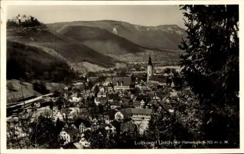 Ak Bad Urach in der Schwäbischen Alb Württemberg, Ruine Hohenurach, Gesamtansicht