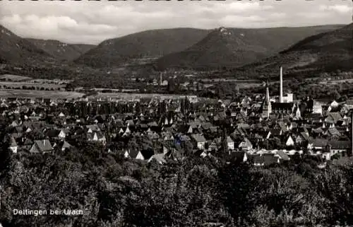 Ak Dettingen (bei Urach) an der Erms, Gesamtansicht