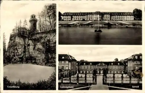 Ak Ludwigsburg in Württemberg, Schloss, Emichsburg