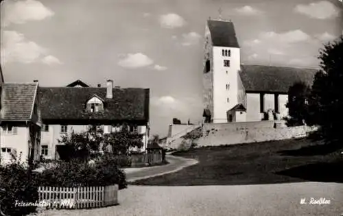 Ak Friesenhofen Leutkirch im Allgäu, Teilansicht, Kirche