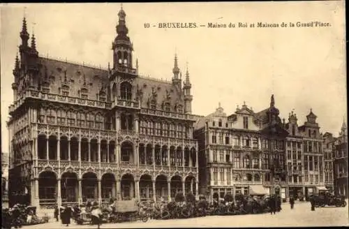 Ak Brüssel Brüssel, Maison du Roi, Maisons de la Grand Place