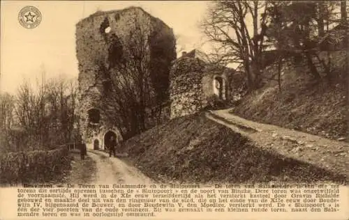 Ak Beaumont Wallonien Hennegau, Toren van Salamandre