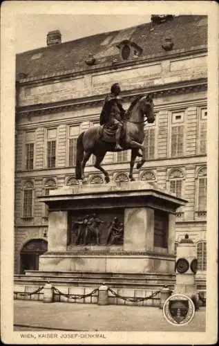 Ak Wien 1, Kaiser Josef Denkmal, Josefsplatz Reiterdenkmal, Deutscher Schulverein