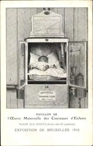 Ak-Ausstellung von Brüssel 1910, Pavillon der mütterlichen Arbeit der Kinderbrutkästen