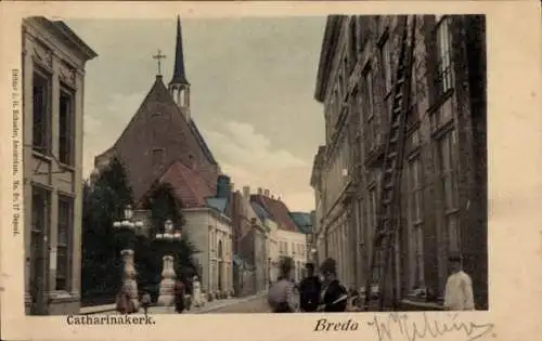 Ak Breda Nordbrabant Niederlande, Catharinakerk