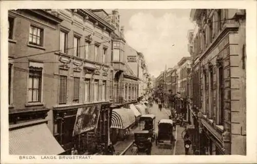 Ak Breda Nordbrabant Niederlande, Lange Brugstraat