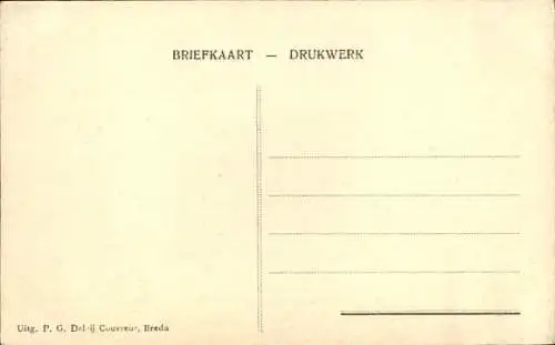 Ak Breda Nordbrabant Niederlande, Brugstraat
