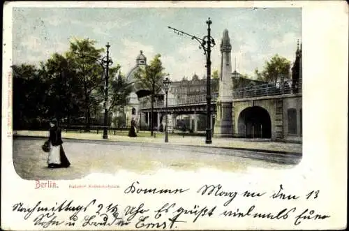 Ak Berlin Schöneberg, Hochbahnhof am Nollendorfplatz