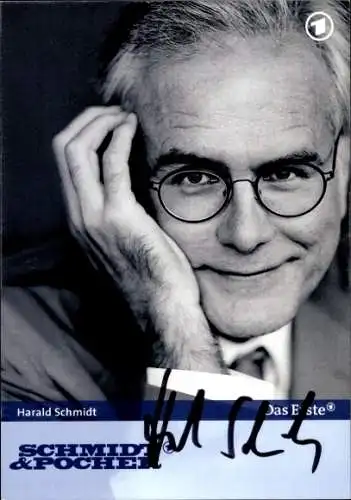 Ak Schauspieler Harald Schmidt, Portrait, ARD, Autogramm