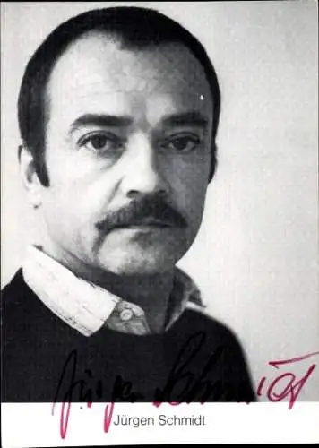 Ak Schauspieler Jürgen Schmidt, Portrait, Autogramm