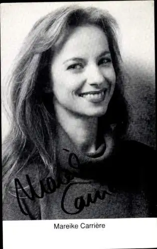Ak Schauspielerin Mareike Carriere, Portrait, Autogramm