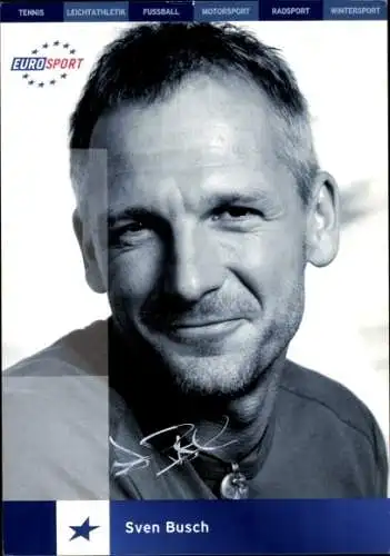 Ak Moderator Sven Busch, Portrait, Autogramm