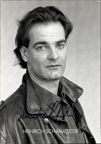 Ak Schauspieler Heinrich Schafmeister, Portrait, Autogramm