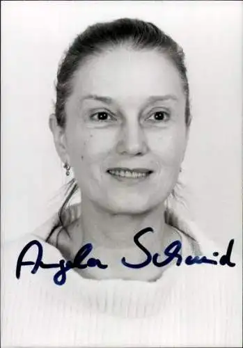 Ak Schauspielerin Angela Schmid, Portrait, Autogramm