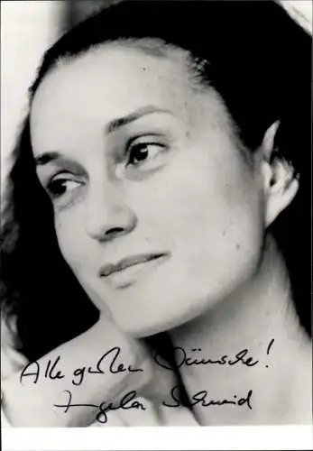 Ak Schauspielerin Angela Schmid, Portrait, Autogramm