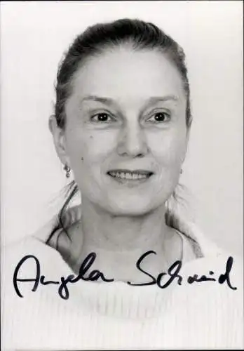 Ak Schauspielerin Angela Schmid, Portrait, Autogramm