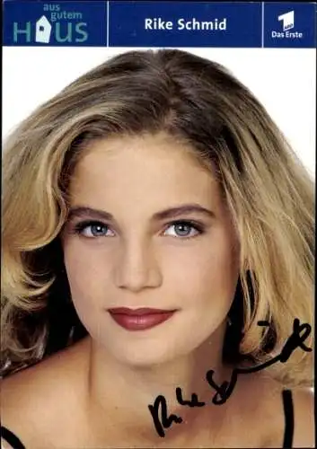 Ak Schauspielerin Rike Schmid, Portrait, Autogramm