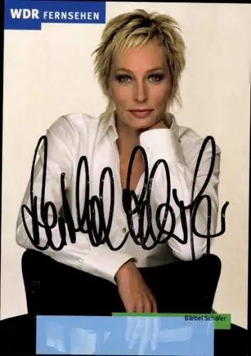 Ak Schauspielerin Bärbel Schäfer, Portrait, Autogramm