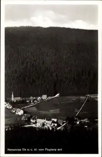 Ak Herrenwies Forbach im Schwarzwald Baden, Fliegeraufnahme