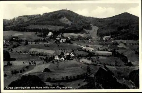 Ak Schweigmatt Raitbach Schopfheim in Baden, Fliegeraufnahme, Hohe Möhr