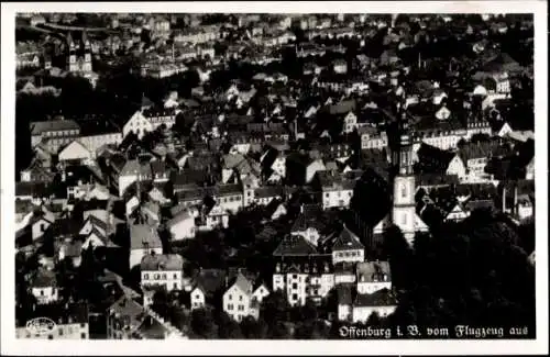 Ak Offenburg in Baden Schwarzwald, Fliegeraufnahme