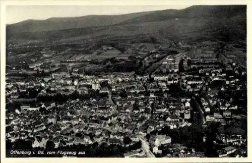 Ak Offenburg in Baden Schwarzwald, Fliegeraufnahme