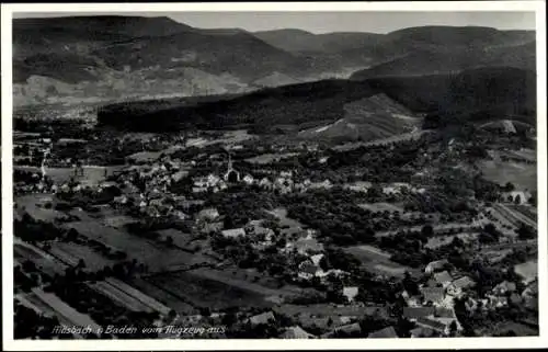 Ak Mösbach Achern in Baden Schwarzwald, Fliegeraufnahme