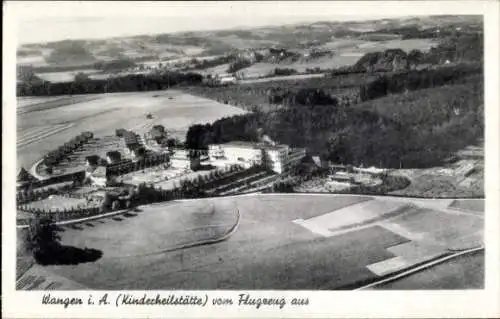 Ak Wangen im Allgäu, Fliegeraufnahme, Kinderheilstätte