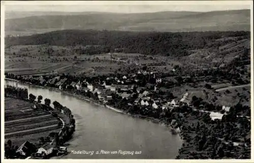 Ak Kadelburg Küssaberg Baden Württemberg, Fliegeraufnahme, Rhein