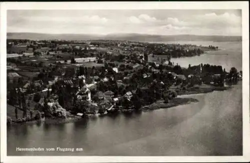 Ak Hemmenhofen Gaienhofen am Bodensee, Fliegeraufnahme