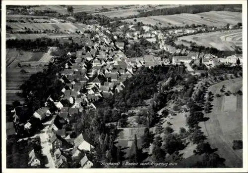 Ak Kirchardt in Baden, Fliegeraufnahme