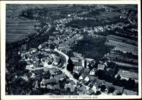 Ak Freistett Rheinau in Baden, Fliegeraufnahme