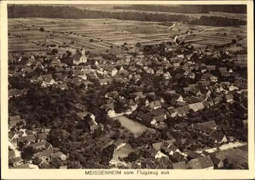 Ak Meißenheim am Rhein Baden, Fliegeraufnahme