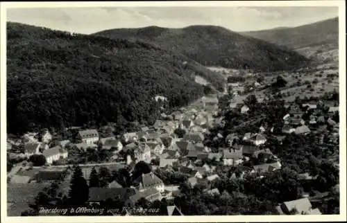 Ak Diersburg Hohberg im Schwarzwald Baden, Fliegeraufnahme