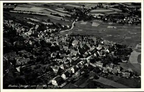 Ak Mudau im Odenwald Baden, Fliegeraufnahme