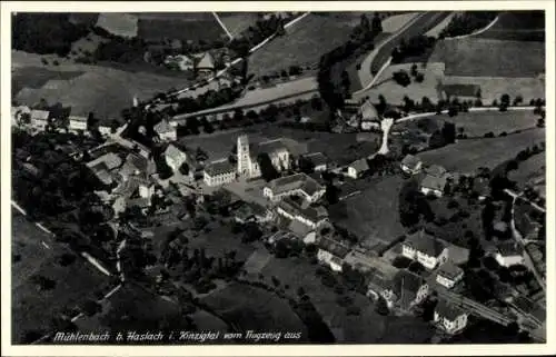 Ak Mühlenbach im Schwarzwald, Fliegeraufnahme