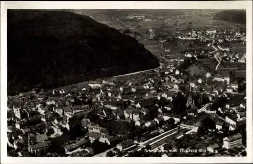 Ak Schopfheim in Baden, Fliegeraufnahme