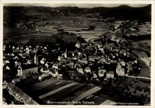 Ak Ebermannstadt in Oberfranken, Fliegeraufnahme