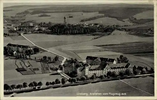 Ak Ursberg in Schwaben, Fliegeraufnahme, Anstalten